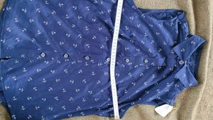 Anchor Print Sleeveless Top