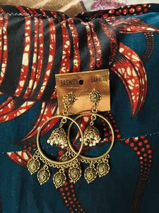 Antique Gold Jhumka Earrings
