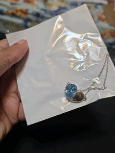 Blue Heart Swarovski Crystal Pendant