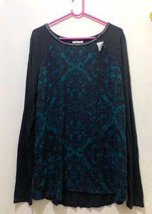 Patterned Long Sleeve Top 38-42
