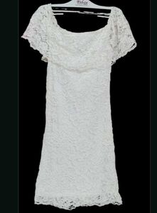 White Lace Bodycon Dress