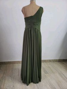 Elegant Olive Green Maxi Dress