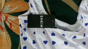 Cute Heart Print Skater Dress