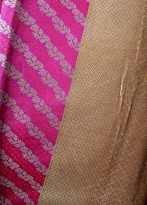Pink And Orenge Saree
