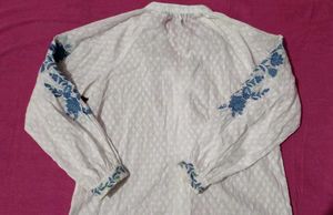 Embroidered Peasant Blouse