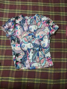 Abstract Print Tee