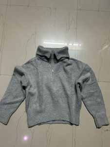 Cozy Gray Knit Sweater