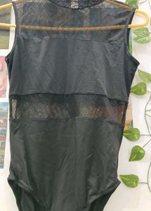Black Mesh Bodysuit