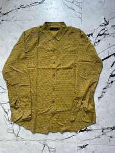 Block Printed Mustard Shirt
