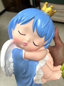 Adorable Sleeping Angel Figurine Money Bank