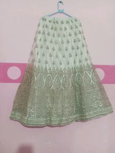 Elegant Embroidered Lehenga Skirt