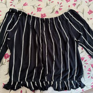 Striped Off-Shoulder Top