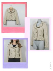 Tweed Fringed Blazer