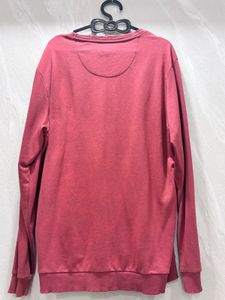 Peach Color Crew Neck Sweatshirt