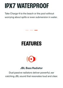 JBL Charge 4 Waterproof Portable Bluetooth Speaker