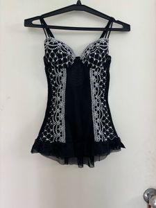 BESIRED EMBROIDERED CORSET TOP