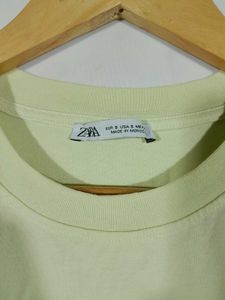Lime Green Printed Oversized T-Shirt Men&#39;s