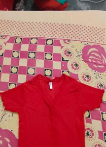 Red Fitted Top