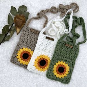 Crochet Sunflower Sling Bag