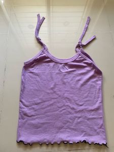 Cute Purple tie up top