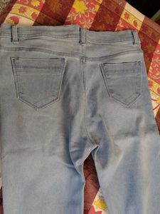 Light Blue Distressed Jeans