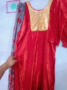 Red Shehneel Suit