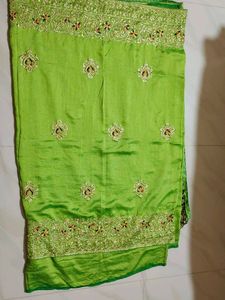 Green Embroidered Saree🎊🎊🎉🥳