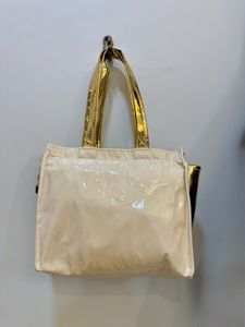 Chic Beige+Golden Chain Handbag