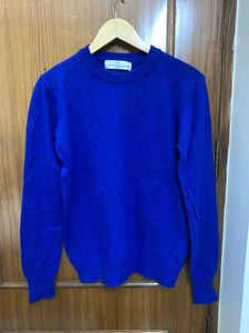 Unisex Royal Blue Pullover Sweater