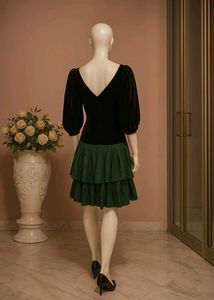 Vintage Velvet &amp; Emerald Green Dress