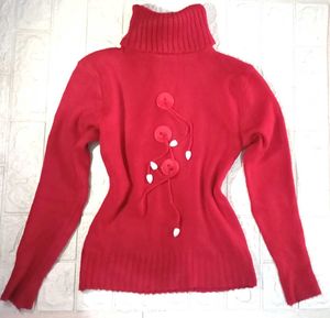 Turtleneck Red Winterwear 🍒