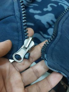 Navy Reversible Blue and patterned Sleeveless