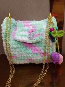 Crochet Valvet Yarn Bag