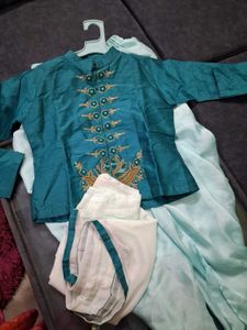 Elegant Teal Embroidered Kurta