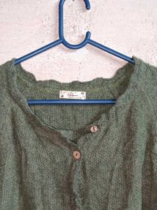 Women's Winter Fashion Cardigan Sweater Green 💚