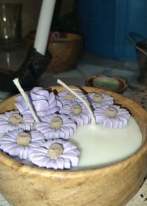 Floral Candle Set Of 2