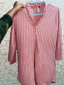 Striped Pink Tunic Top