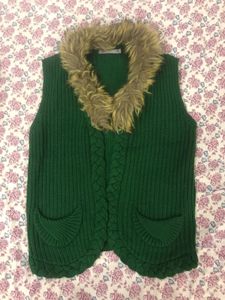 MADAME Fur Neck Woollen Jacket