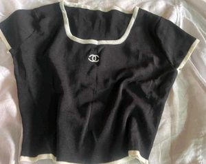 Black & White Trim Top