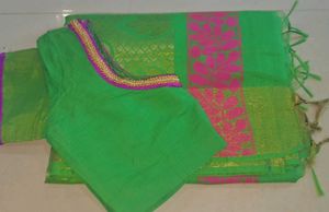 Green  banasari Saree