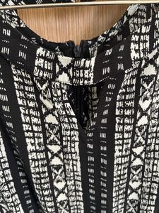 Short Black And White Jumpsuit