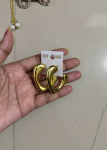 Gold Heart Hoop Earrings& More