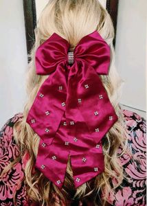 Long Tail Bow With Rhinestone
