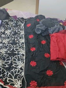 Elegant Embroidered Dress Material unstitched