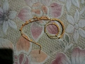 Jewelry Set: Earrings, Necklace &amp; Hair Clip
