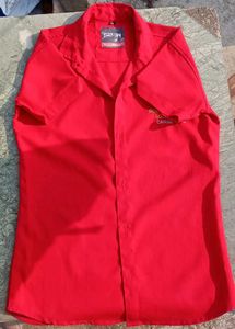 Red and blue Casual Shirt