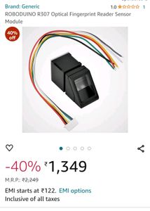 Fingerprint Reader Sensor Module 100% Working