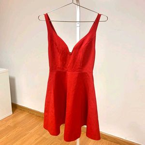 Red Fit & Flare Dress