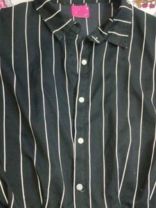 Striped Button-Down Top