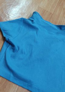 ✨ Trendy Blue Crop Top – Stylish &amp; Comfortable! ✨